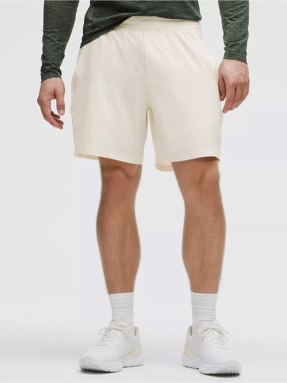 Lululemon Pace Breaker Lined Short 9" Ivory White Size Large